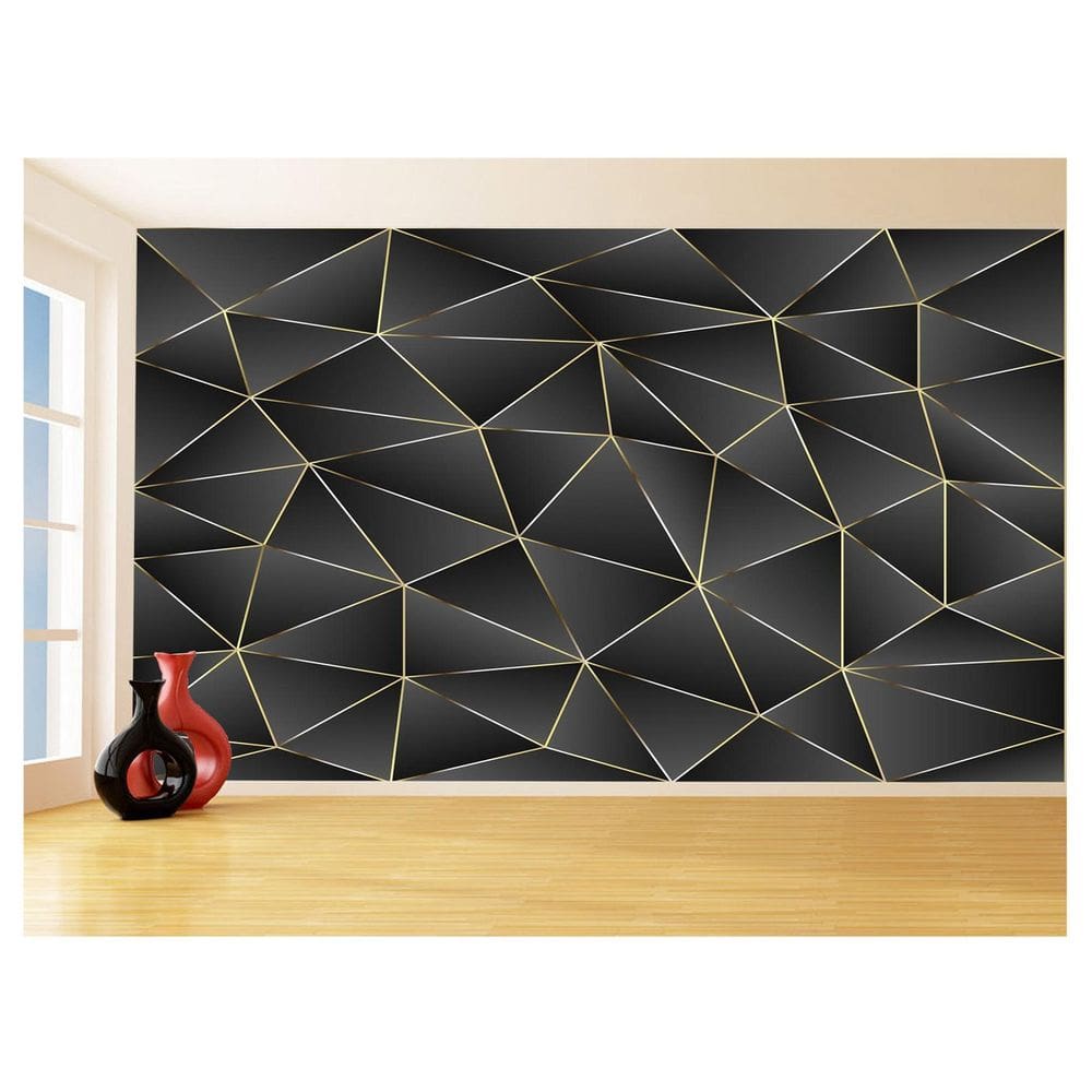 Papel De Parede Triangulos Moderno Gamer Linha 3,5M Txt41