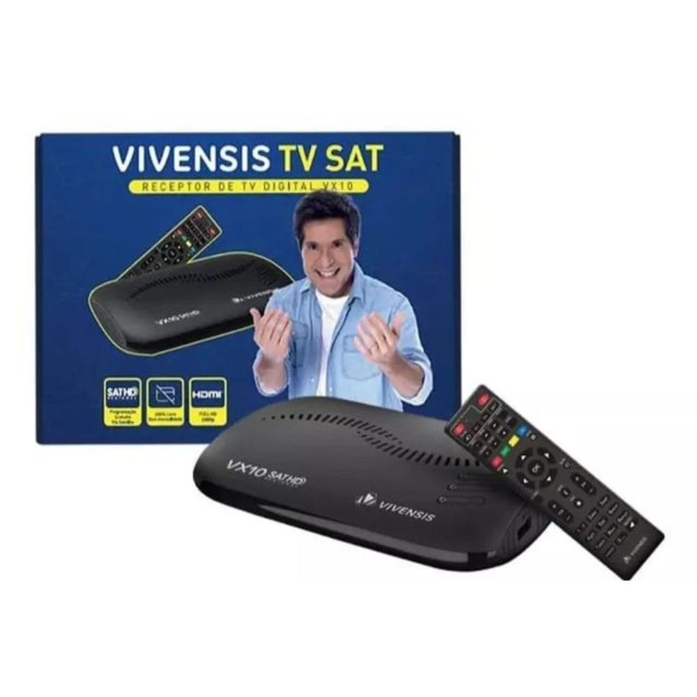 Vivensis  Vx10 Hd  Parabólica Livre Sky B1 E Claro D2