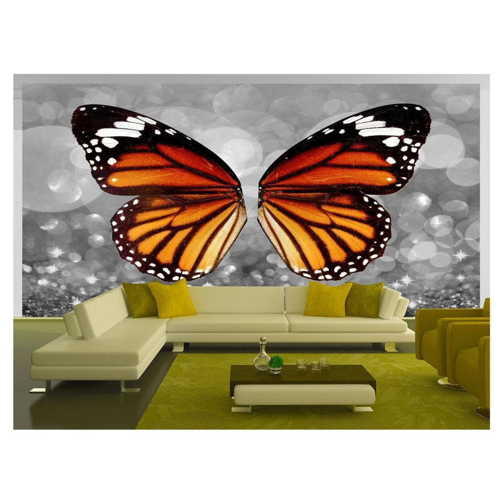 Papel De Parede 3D Arte Asas Selfie Insta Cores 3,5M Tra281
