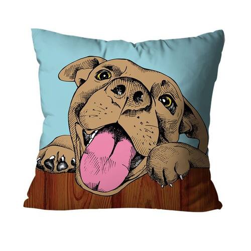 imagem-Capa para Almofada Mdecore Pit Bull Azul