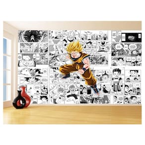 Papel De Parede Dragon Ball Goku Página Manga 3,5M Dbz682