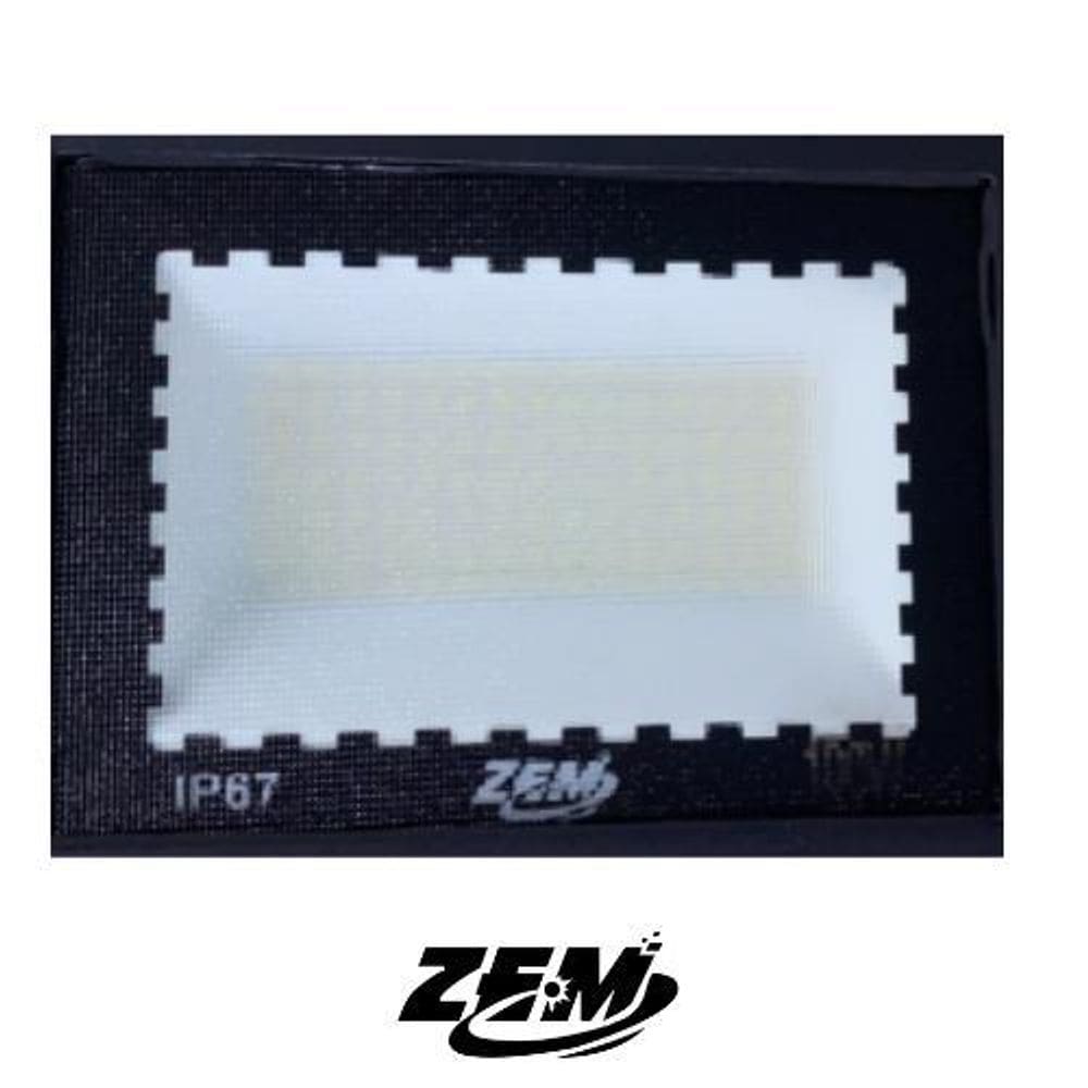 Kit 2 Refletores Holofote Led Zem 50W Branco Frio Bivolt