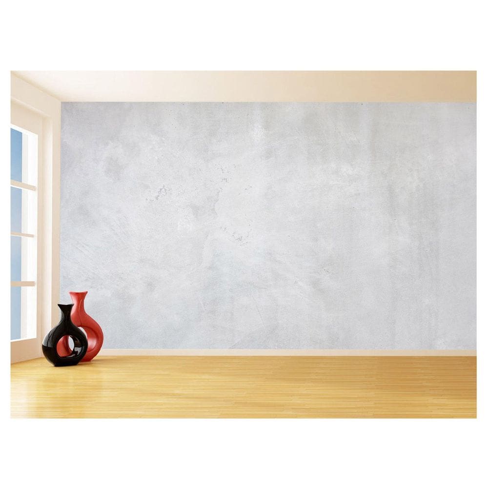 Papel De Parede 3D Concreto Queimado Liso Cinza 3,5M Kkt06