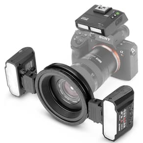 Flash Circular Macro Meike Mk-Mt24Iis Ttl Ring Flash Twin