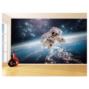 Papel De Parede 3D Espaço Estrelas Astronauta 3,5M Nsp91