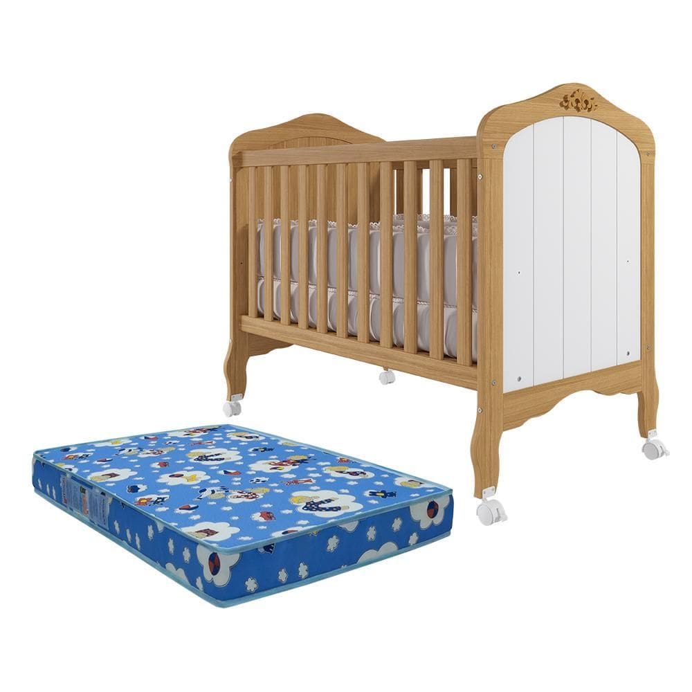 Berço Mini Cama Harmonia com Colchão Physical - Permóbili Baby