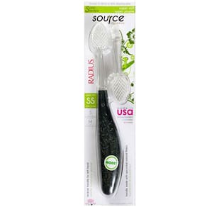 Escova de dentes Source Super Soft 1 Ct by Radius Toothbrush (pacote com 4)
