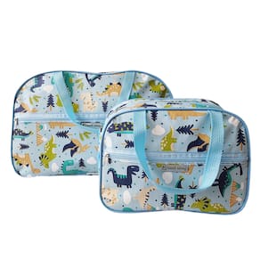 Kit 2 Mala Maternidade Grande Menino Bolsa Maternidade Bebe Dinossauro Alça Ombro Reforçada Passeio