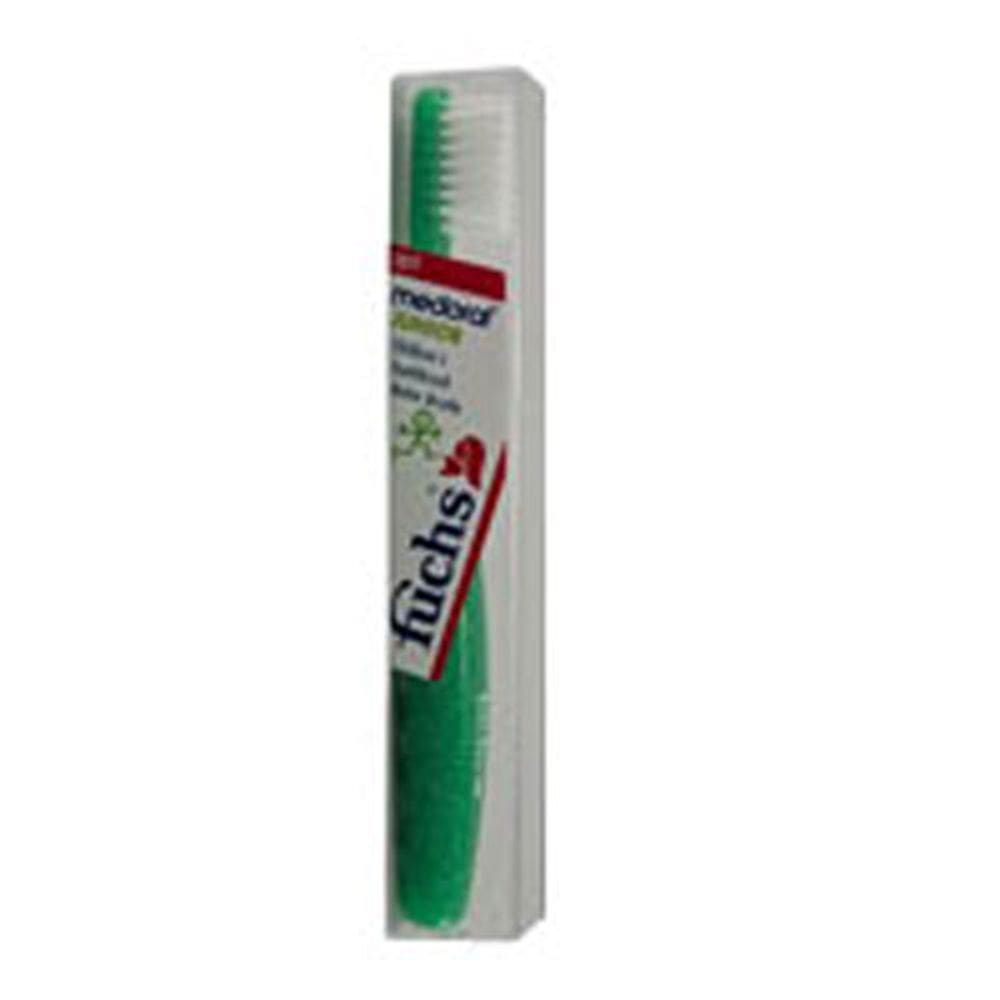 Escova de dentes de nylon Medoral Junior Soft 1 CADA da Fuchs Escovas de dentes para crianças/adultos (pacote com 6)