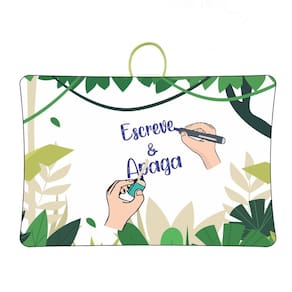 Brinquedo Lousa Animada Floresta 30X43Cm Em Mdf Caneta