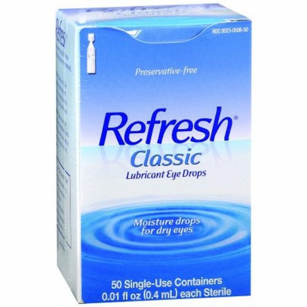 Recipientes de uso único para colírios sem conservantes Refresh Classic 50 unidades da Refresh (pacote com 6)