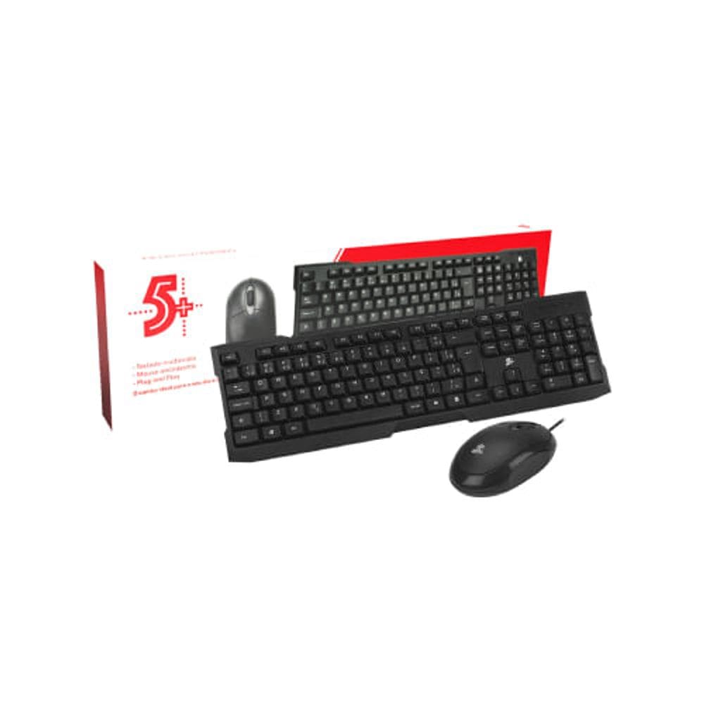 Kit Office Teclado e Mouse Com Fio - Santana