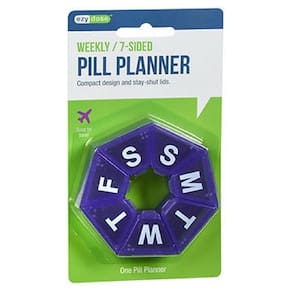 Lembrete de pí Ezy-Dose 7 dias 7 lados médio 1 cada por Ezy Dose (pacote com 6)