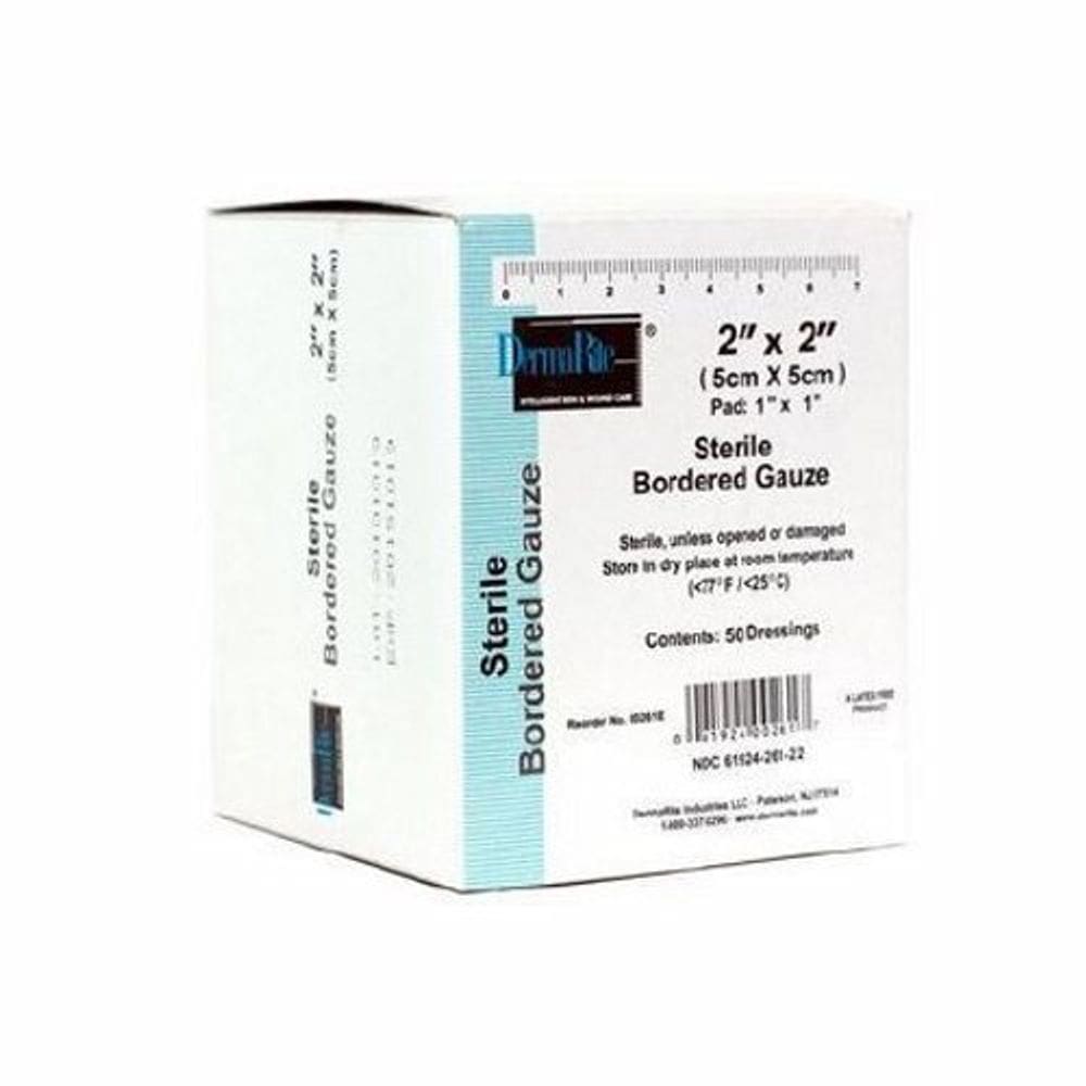 Curativo adesivo 2 X 2 polegadas gaze estéril 50 contagem por DermaRite