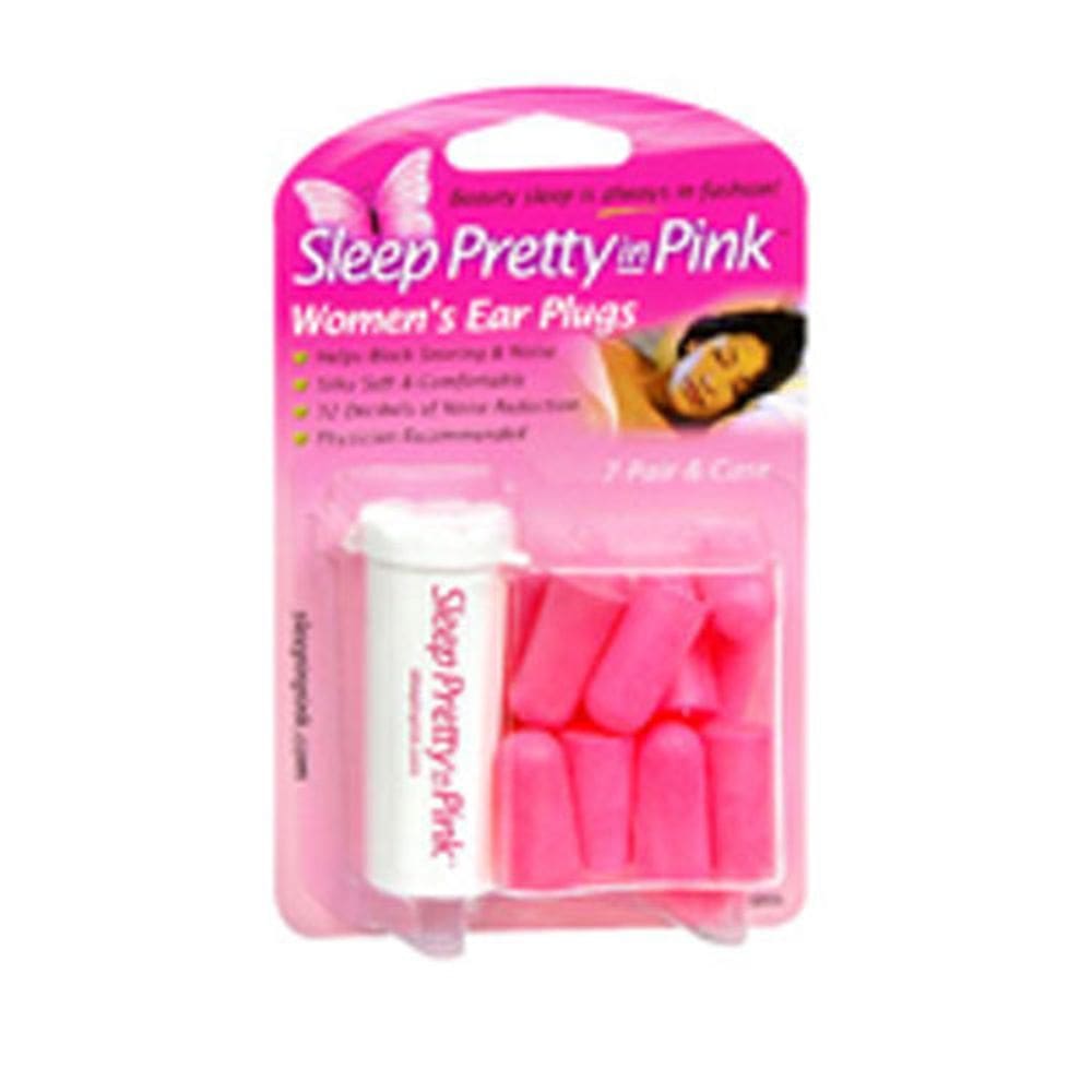 Tampões auriculares femininos Sleep Pretty In Pink 14 unidades da Hearos (pacote com 4)