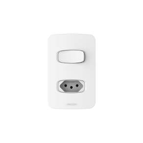 Conjunto 1 Interruptor Paralelo + 1 Tomada 10A 250V 4x2 Gracia Alumbra