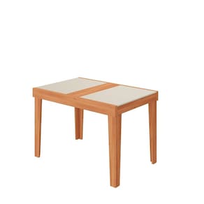Mesa de Jantar Extensível 140 cm Naturalle Pinhão