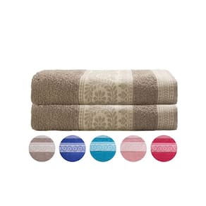 Kit 2 Toalhas De Rosto Mystic Camesa Barra Trabalhada 50X80