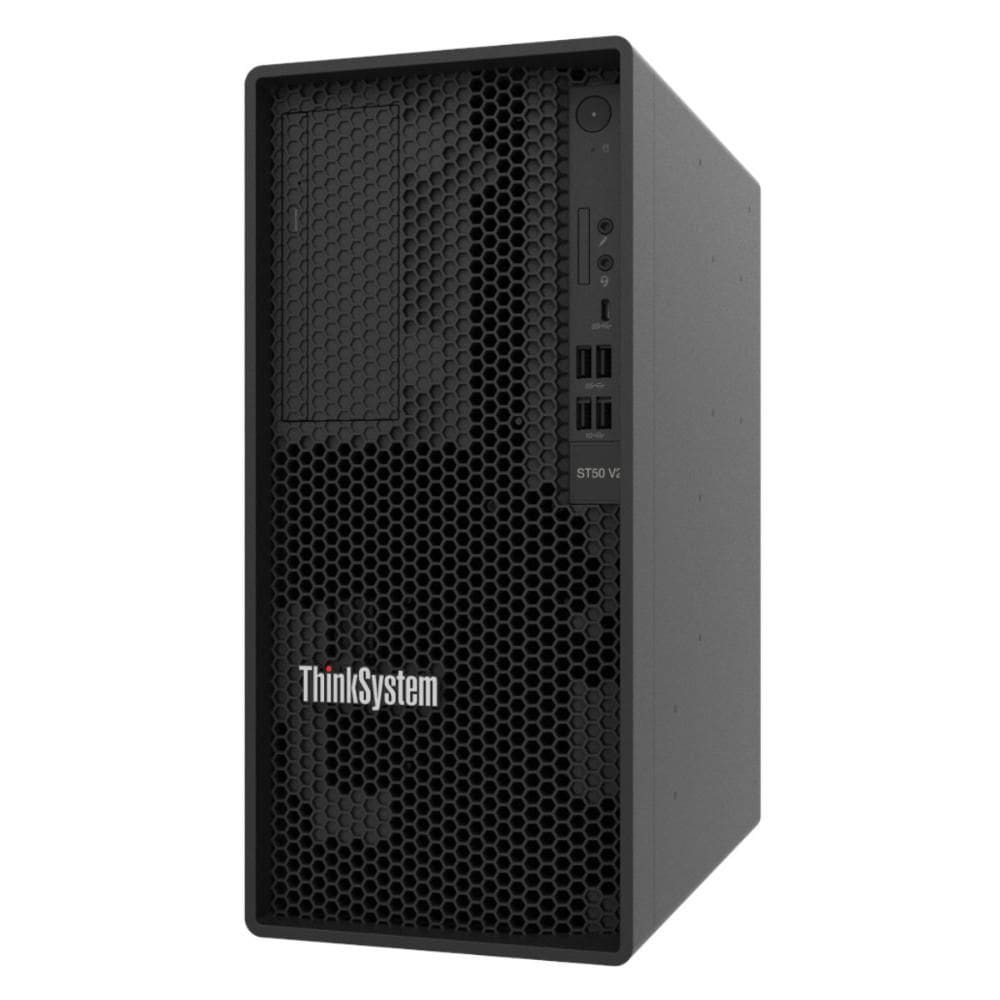 Servidor Lenovo ThinkSystem ST50 V2 - Intel Xeon E-2324G, RAM 16GB, HD 2TB, SSD 1TB, 7D8JA04CBR