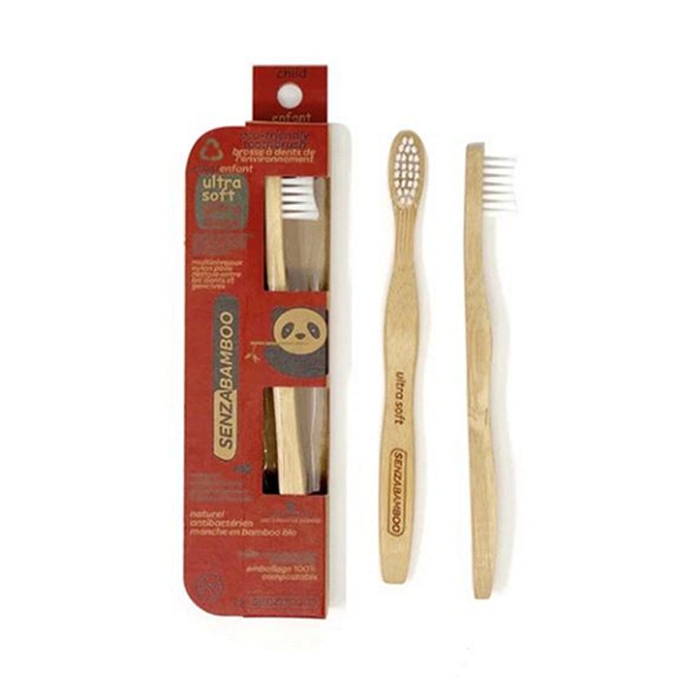 Escova de dentes infantil ultramacia de bambu 1 unidade da Senzacare
