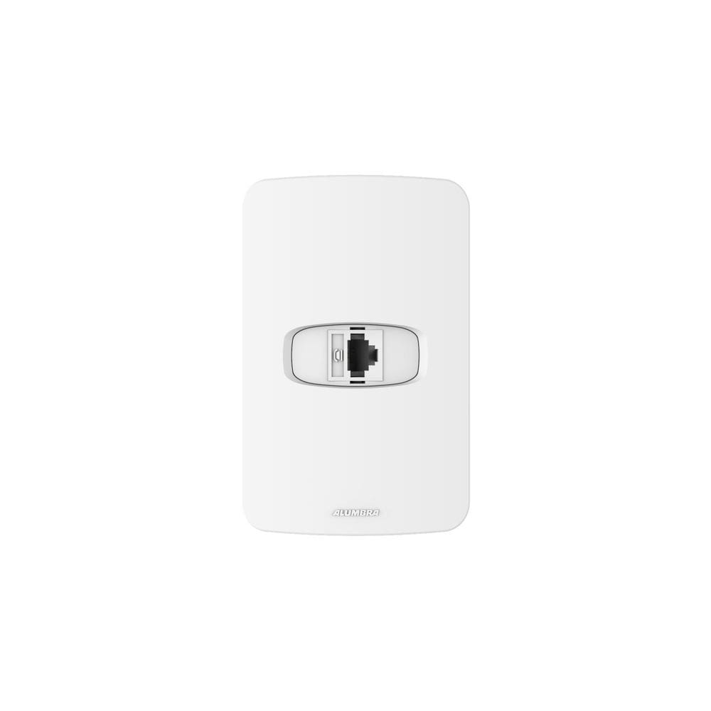 Conjunto Tomada p/ Telefone RJ11 4 vias 4x2 Gracia Alumbra