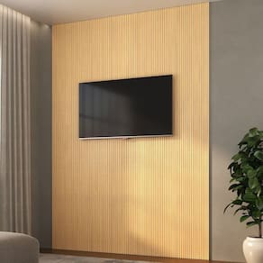 Painel Ripado de Poliestireno 12 Barras de 2,85m X 12,2cm Venda em 3,92m² Pinus