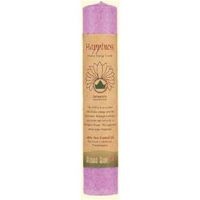 Vela, pilar de chakra (felicidade) violeta da Aloha Bay (pacote com 2)