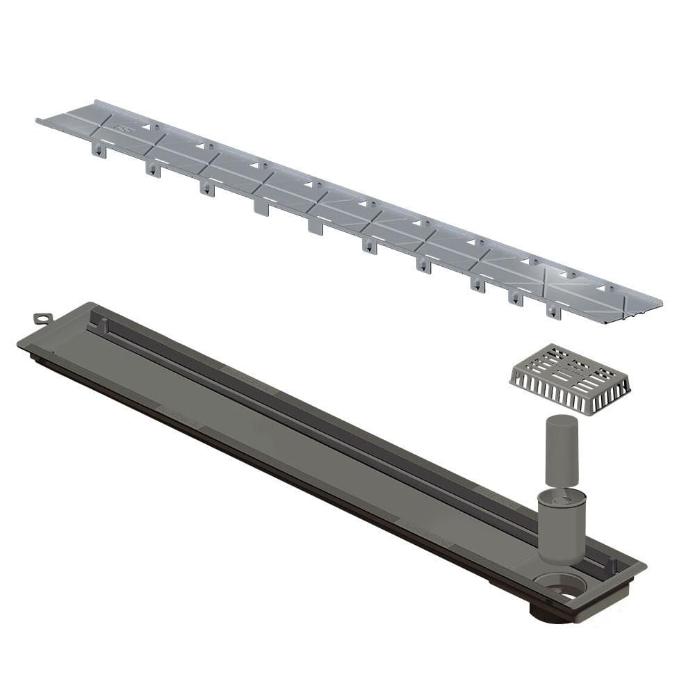 Ralo Linear Oculto 50 cm Saída Extremidade Versatile