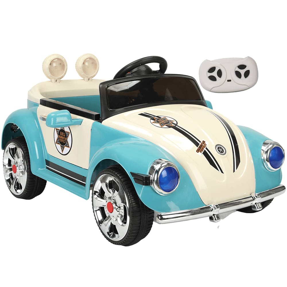 Carro Fusca Beetle Classico Azul Eletrico 12V Bang Toys com Controle