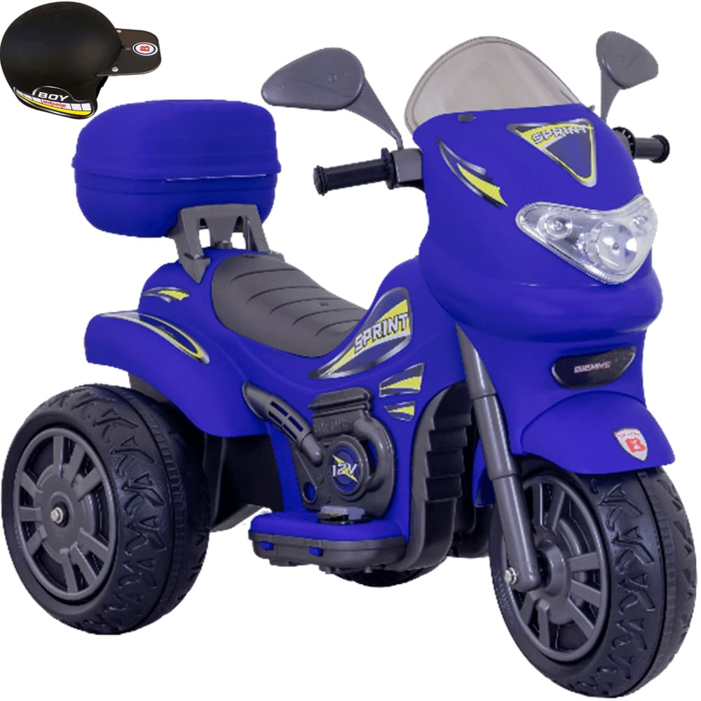 Moto Biemme Sprint Turbo Power Azul Infantil Eletrica 12V