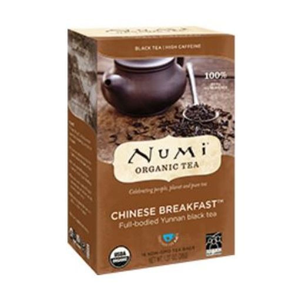 Chá preto de café da manhã chinês 18 saquinhos da Numi Tea (pacote com 2)