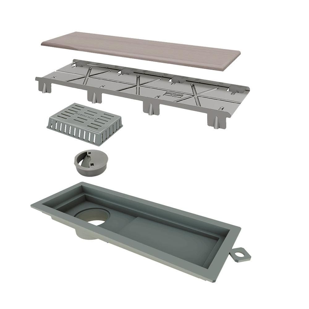 Ralo Linear Oculto 25 cm Base PVC Tiny