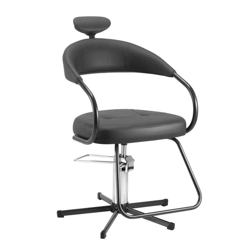 Cadeira de Cabeleireiro Hidráulica Dompel Futura Profissional Black
