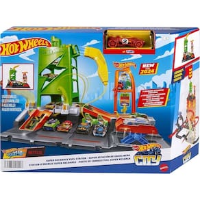 Pista Hot Wheels Posto Combustível Super Recarga Mattel HTN79
