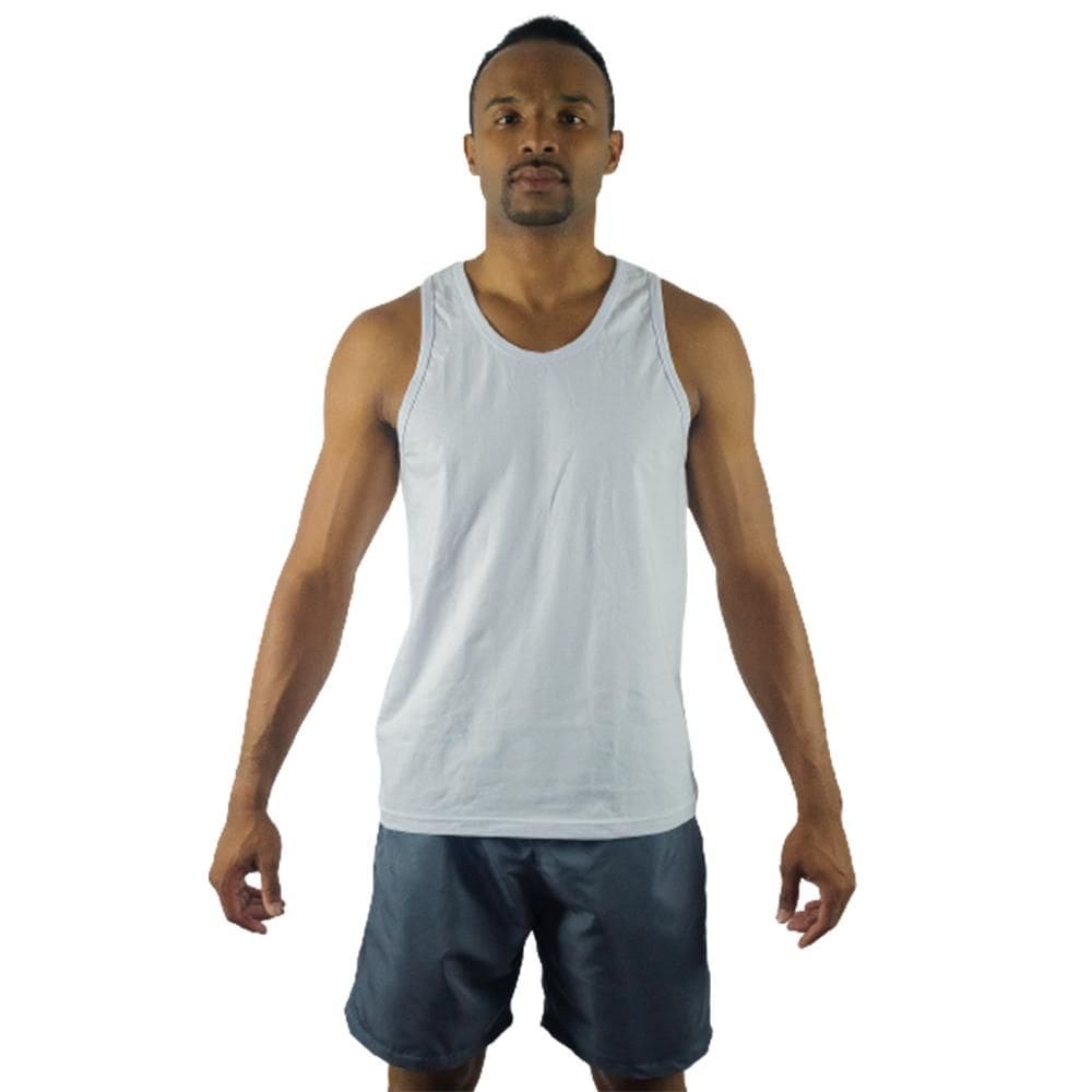 Kit Camiseta Regata + Short Masculino Básico Verão Casual