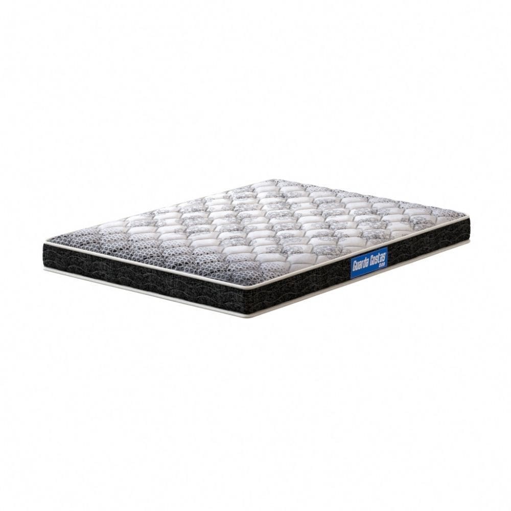 Colchão King Espuma D20 Guarda Costas Probel 12cm Branco/Preto