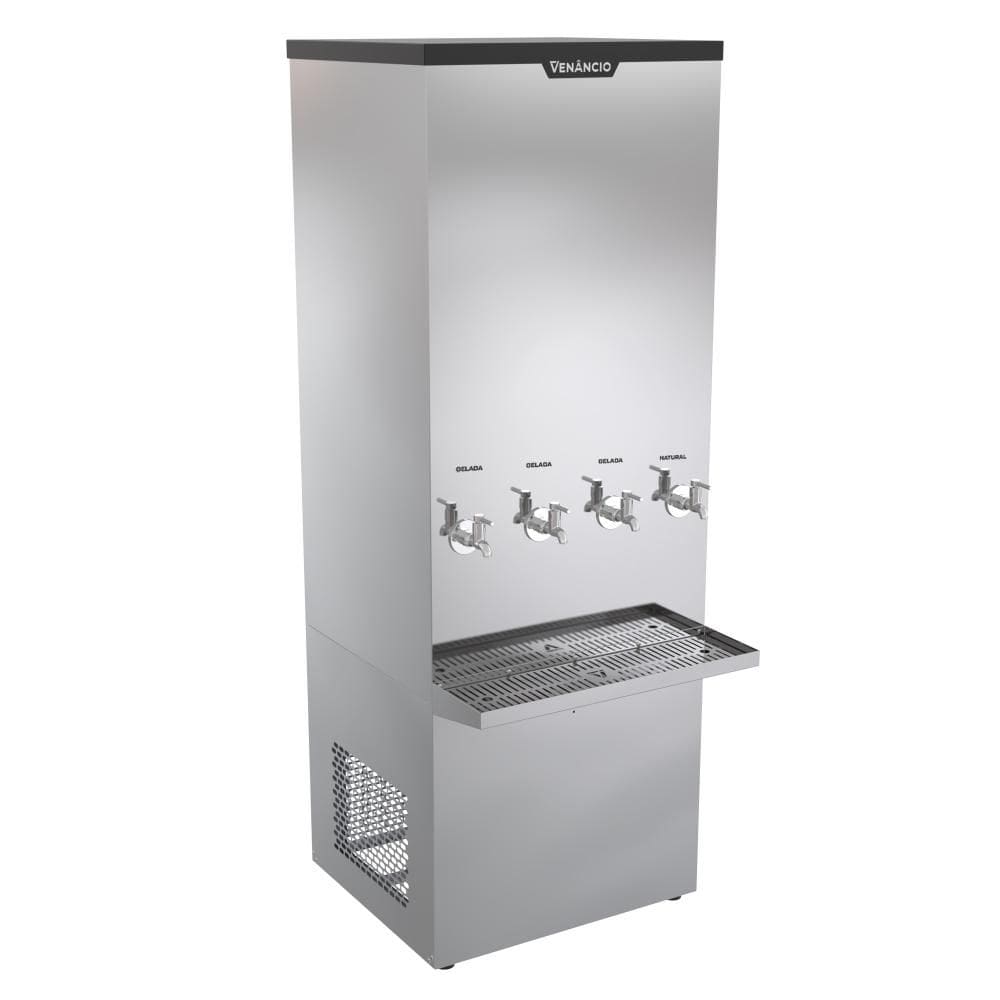 Bebedouro Industrial 200 Litros Venâncio Inox 3 Torneiras Geladas 1 Natural 127V BI200L-50689