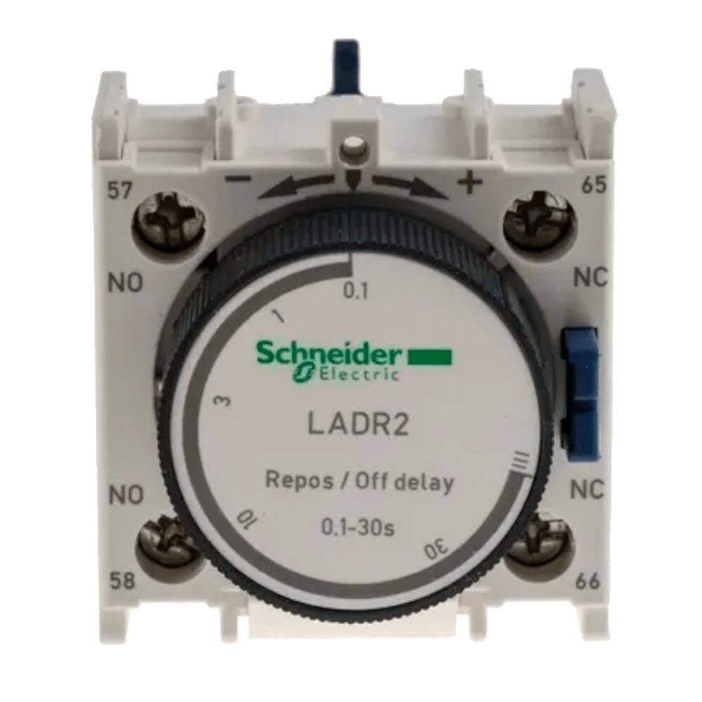 Bloco Temporizador Repouso LADR2 0,1 – 30 Segundos OFF-DELAY Schneider