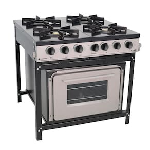 Fogão Venâncio de 4 Bocas com Forno Linha Bravo Baixa Pressão Br4bf