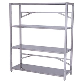 Estante Inox 120X50CM Benfati TB 40X40 4 Planos Lisos