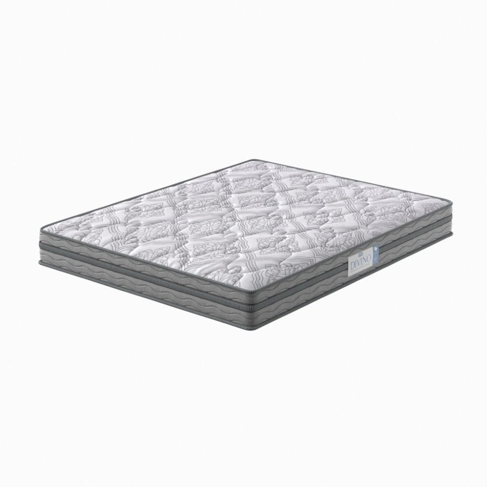 Colchão King Espuma D40 Hiper Firme Probel 22cm Branco/Cinza