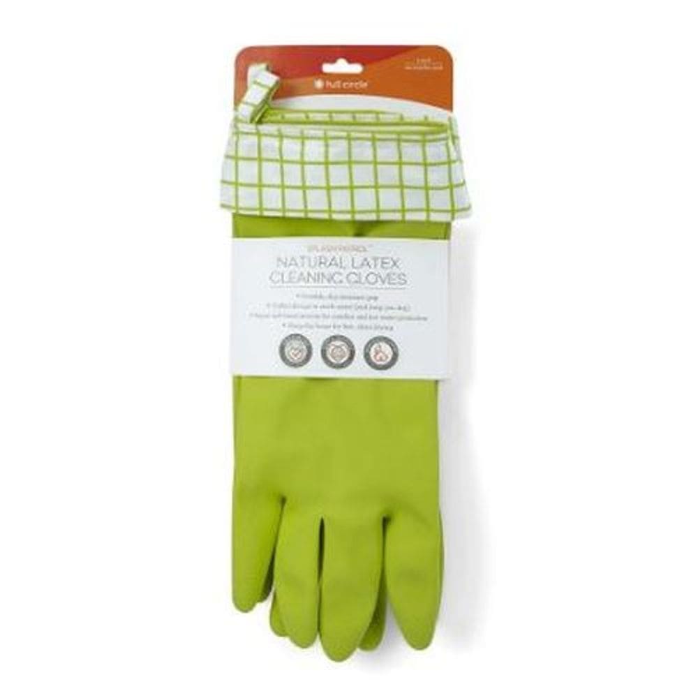 Luvas de limpeza de látex l grandes 1 unidade da Full Circle Home (pacote com 4)