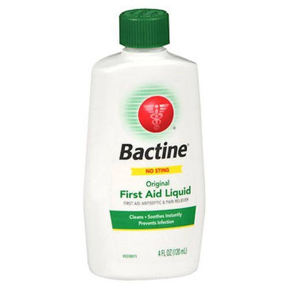 Líquido de primeiros socorros Bactine  4 Oz da Bactine (pacote com 4)