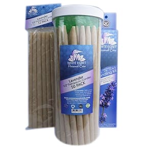 Velas auriculares de aromaterapia Lavanda 4 Ct da White Egret (pacote com 2)