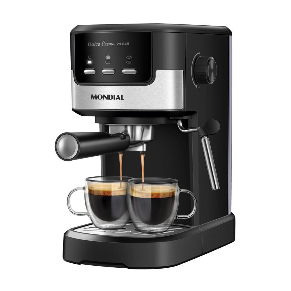 Cafeteira Espresso Mondial Dolce Crema C-20-ec Preto com Inox