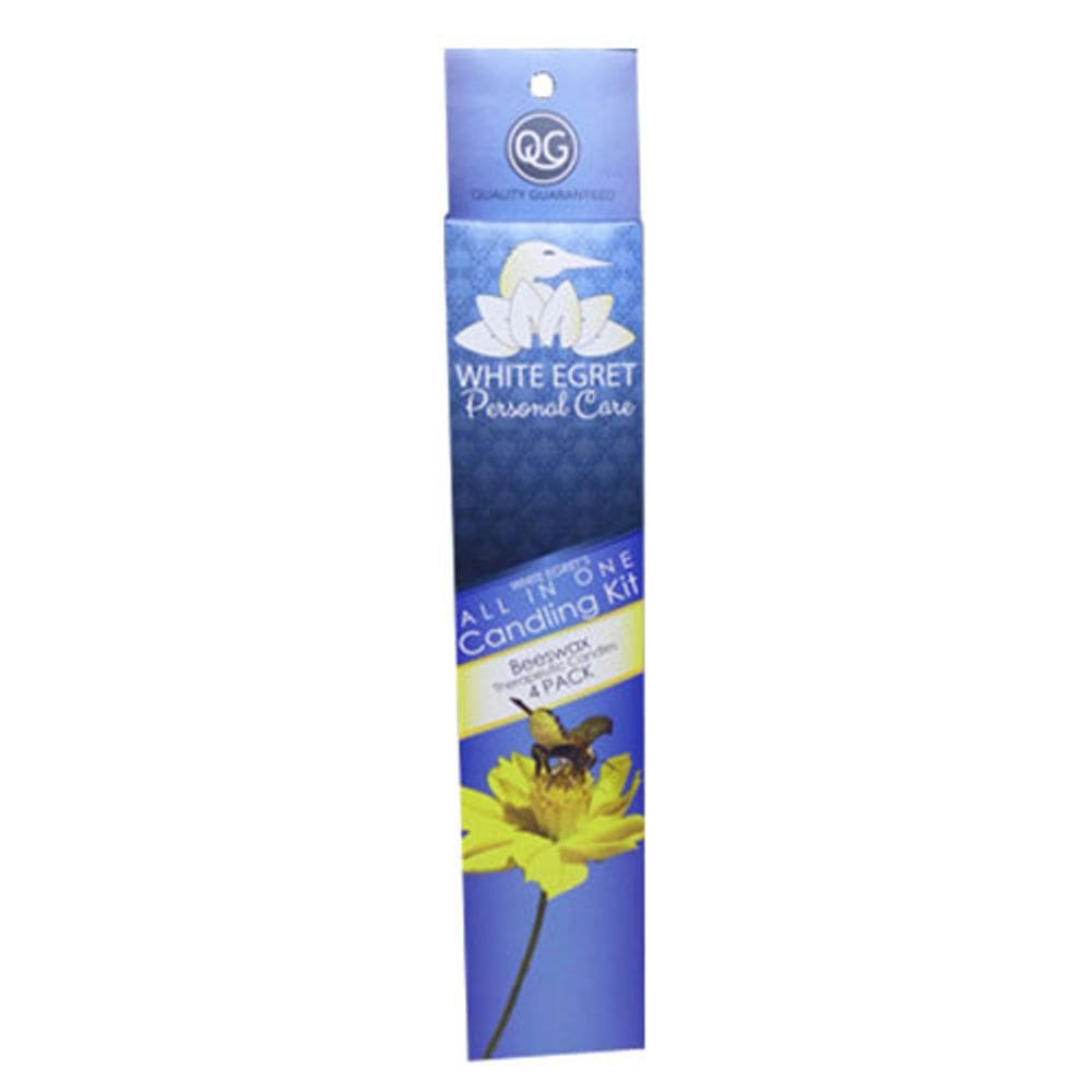 Kit de velas pessoal All In One Cera de abelha 4 ct da White Egret (pacote com 2)