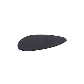 tampo orgânico para mesa de jantar com vidro peônia preto 135 cm