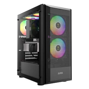 Gabinete Gamer Gamdias Aura GC6 - Lateral em Vidro Temperado - USB 3.0 - 3 Coolers Inclusos - Preto