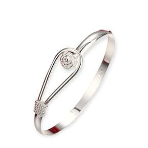 Bracelete  de prata 925 feminino com  fecho regulável