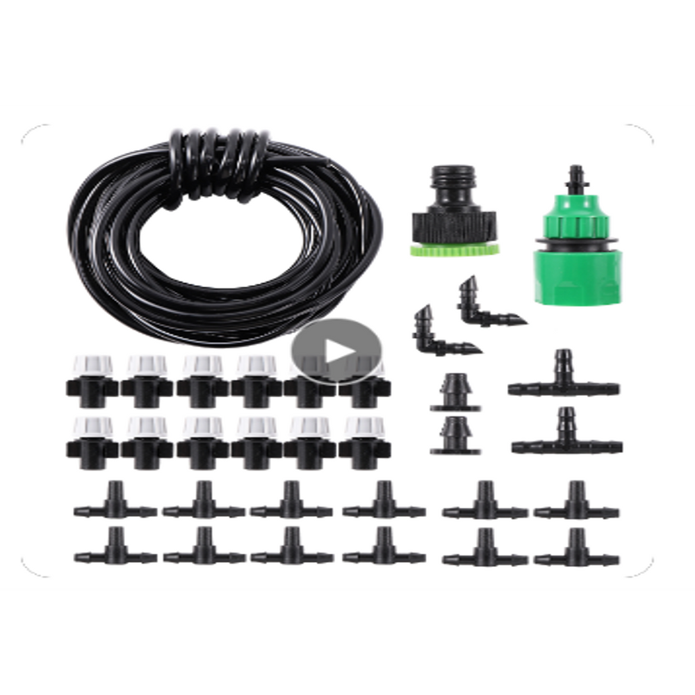 Kit Irrigação E Nebulização 20 Ms / 24 Plásticos Sprinklers